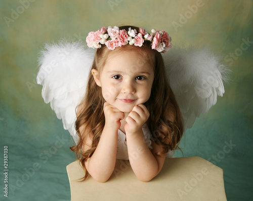 Canvas-taulu Little Angel Girl