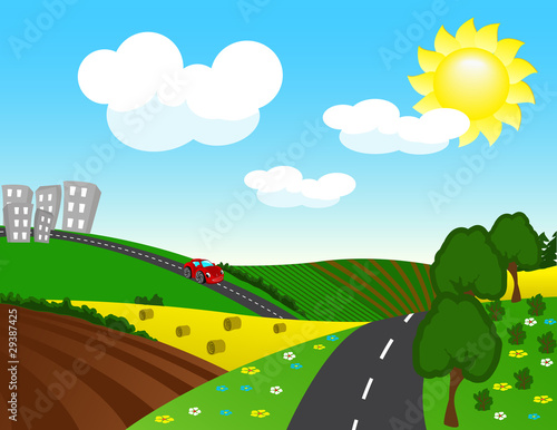 The road from the city