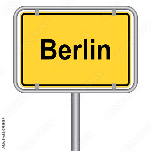 Ortsschild von Berlin