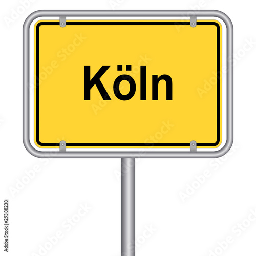 Ortsschild von Köln