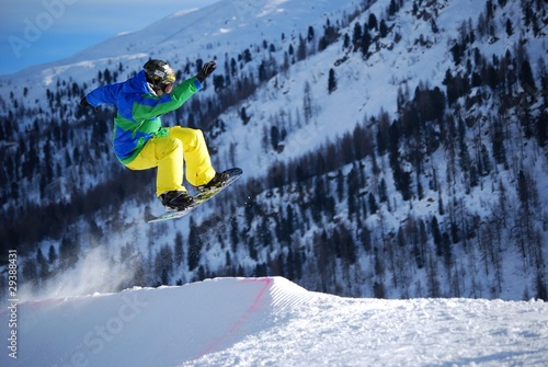 Tableau sur toile snowpark