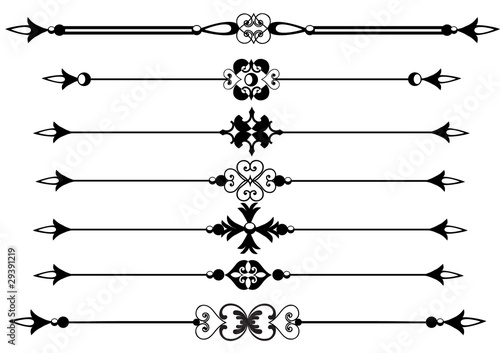 Ornamental rule or rule lines