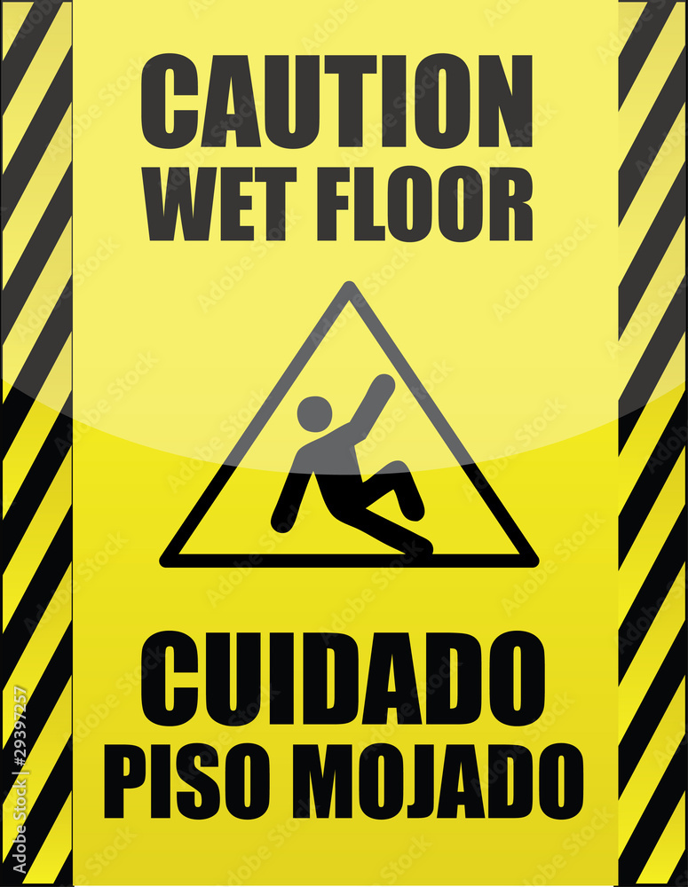 wet floor wet floor