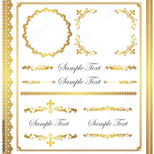 gold frame set