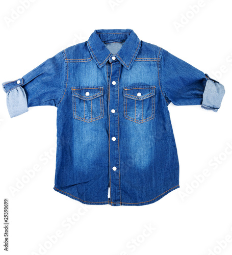 blue denim shirt