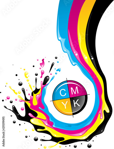 CMYK splash