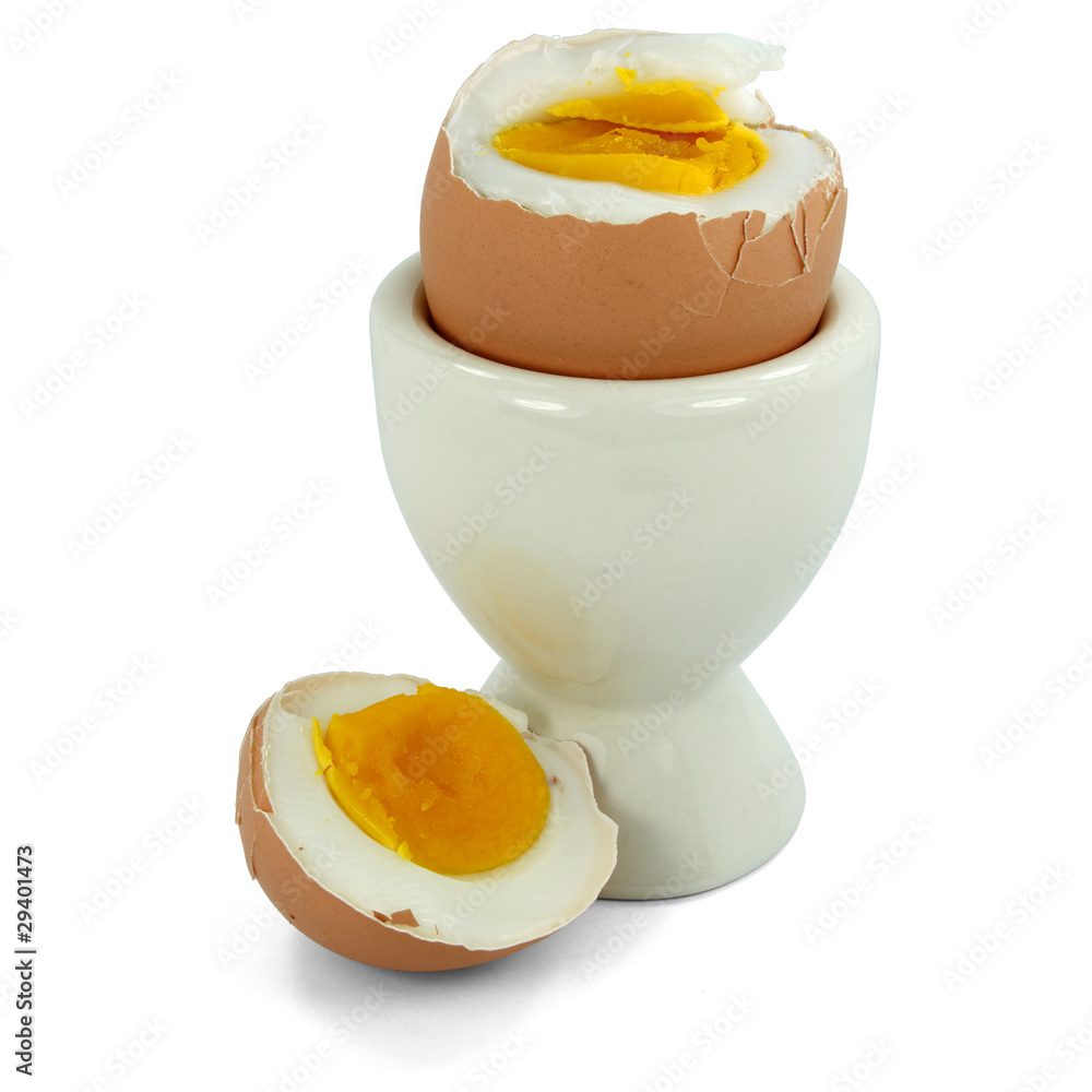 Naklejka premium Braunes Frühstücksei