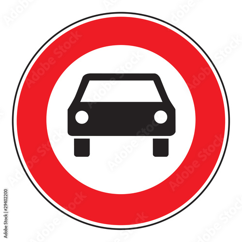 Zeichen 251 Verbot für Kraftwagen