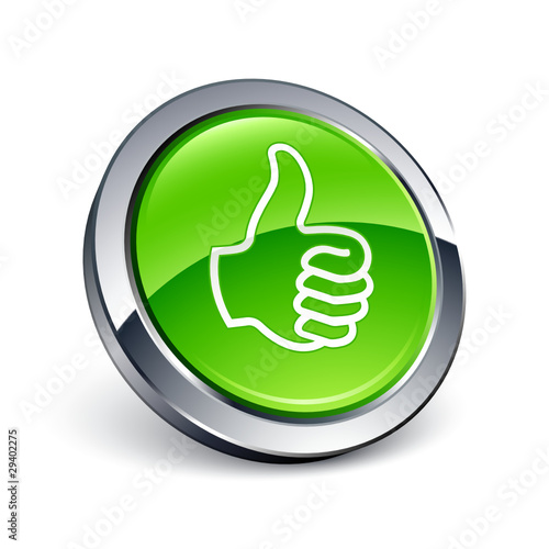 icône bouton internet pouce haut ok