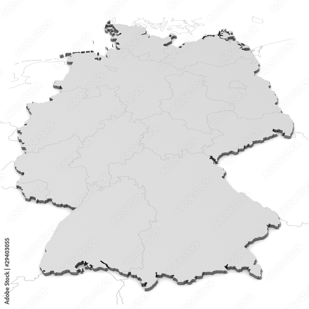 Fototapeta premium Deutschlandkarte