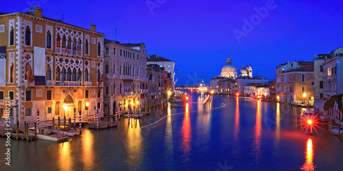 panoramic view of Grand canal Venice Italy. © vichie81