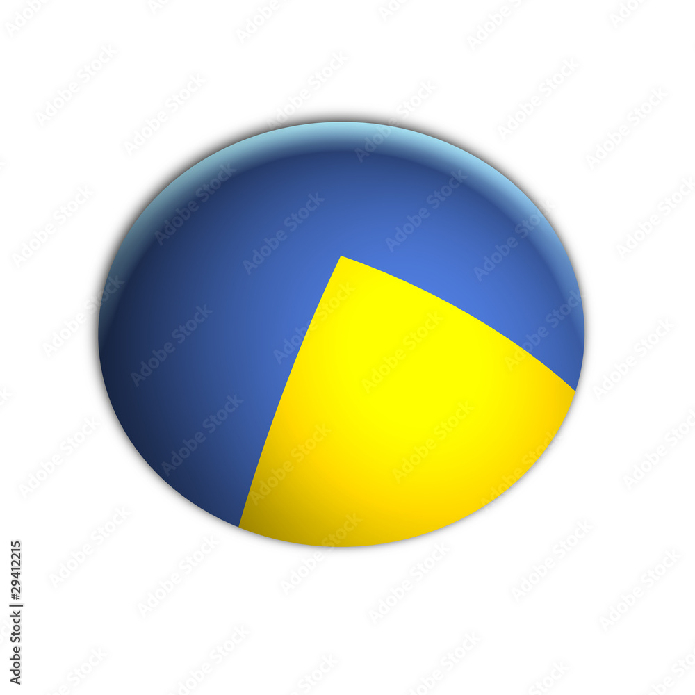 Fototapeta premium 25% Pie Chart Percentage Graphics