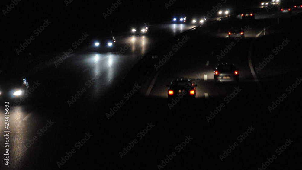 Autobahn bei Nacht Autobahn bei Nacht