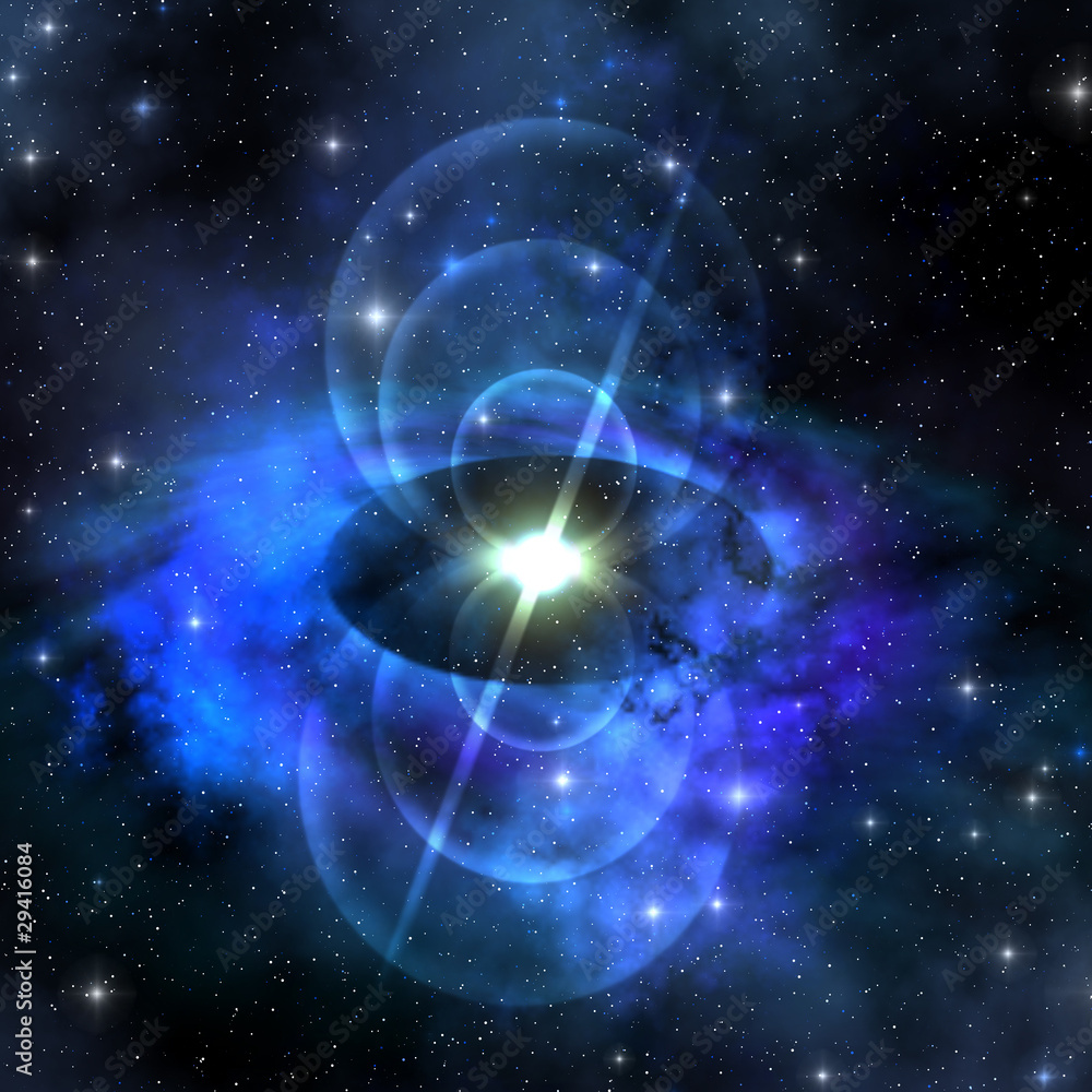 Obraz premium MAGNETIC PULSE STAR