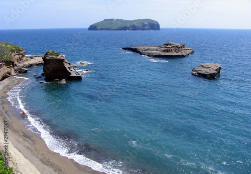 Isola di Santo Stefano vista da Ventotene photo