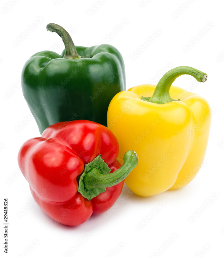 Paprika isolated on a white background Paprika isolated on a white background