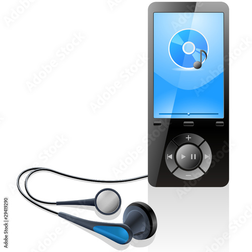 MP3-Player mit Kopfhörer