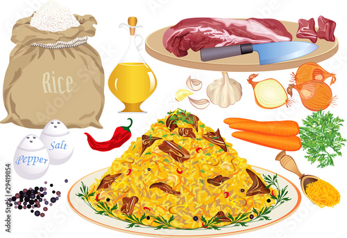 Pilaf and pilaf ingredients