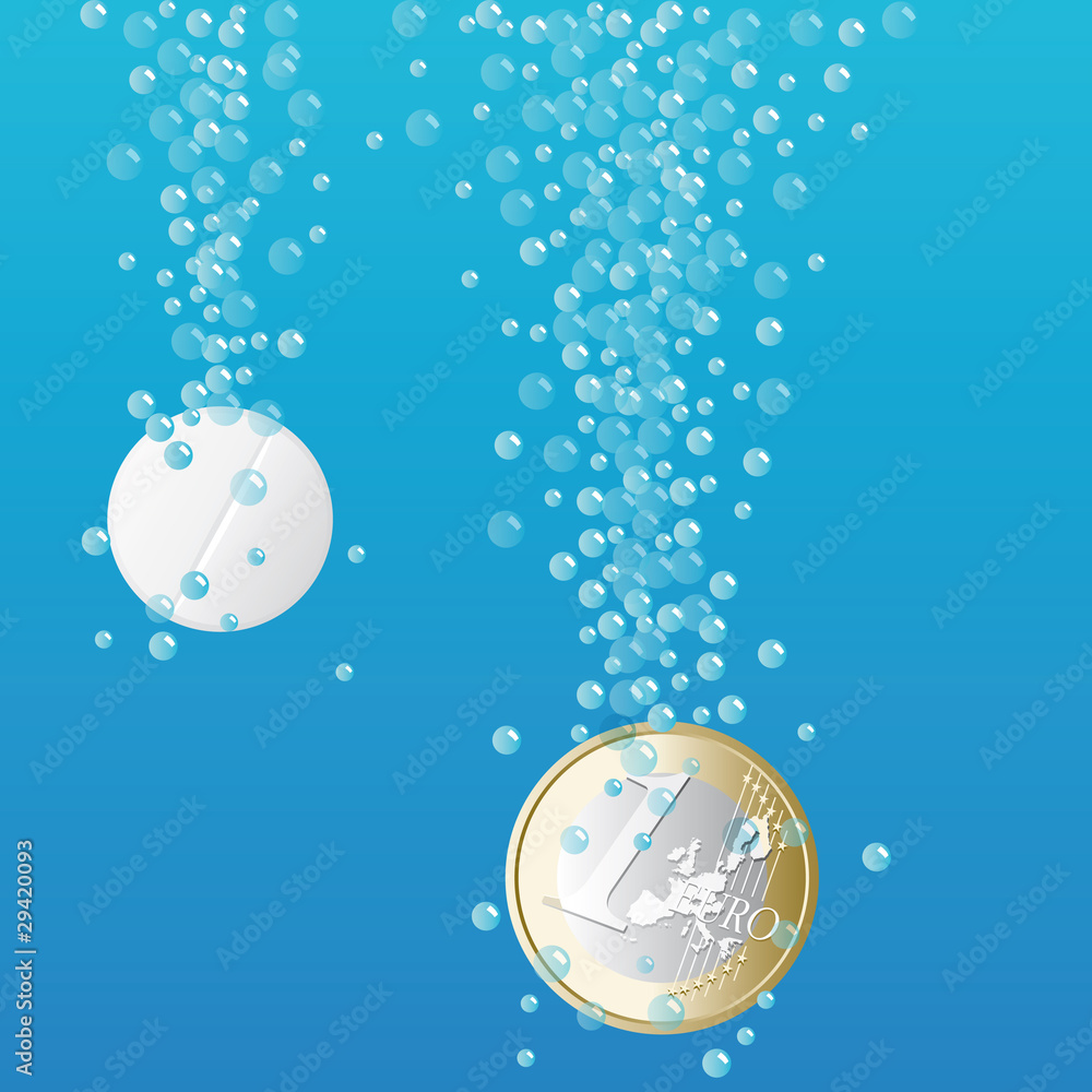 Obraz premium Euro_Cachet_effervescent