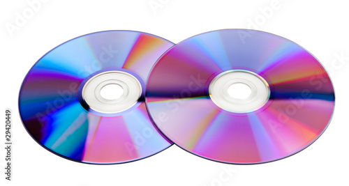 Two colorful CDs