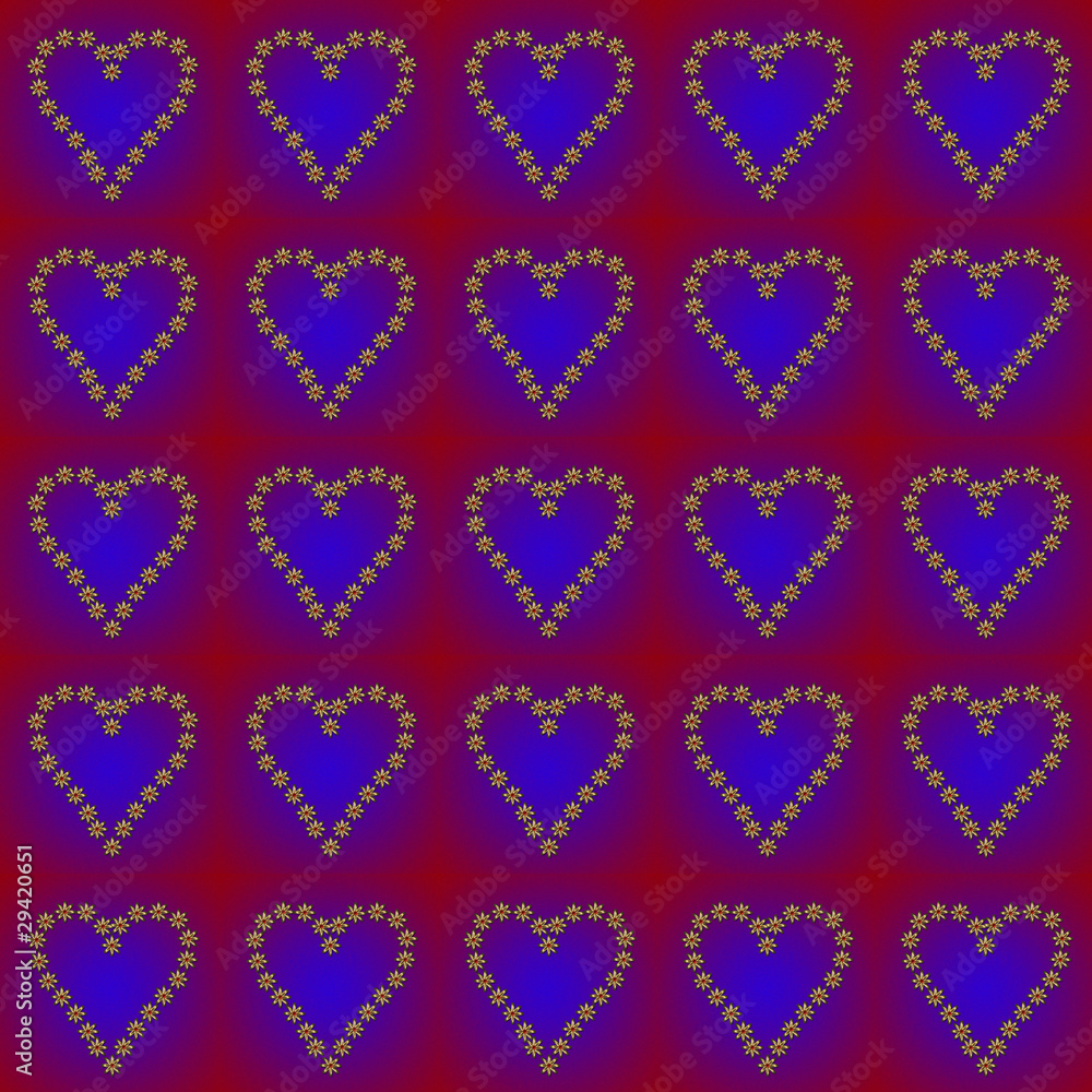 valentine pattern red heart