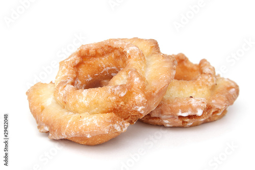 Two donuts isolated