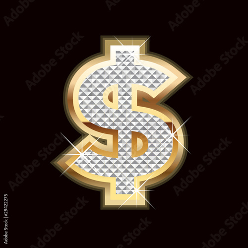 Bling dollar sign