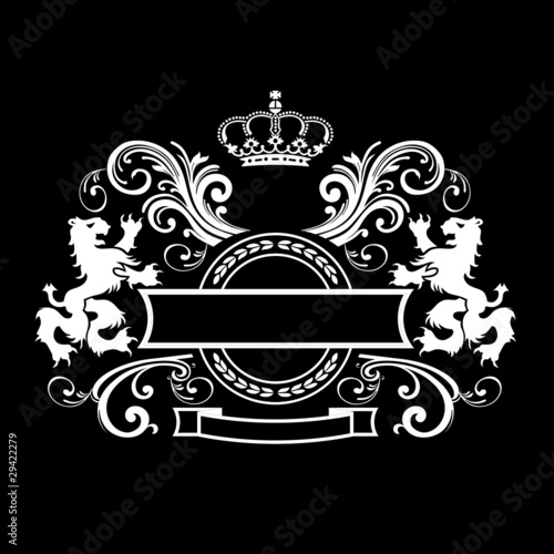 Vintage royal shield
