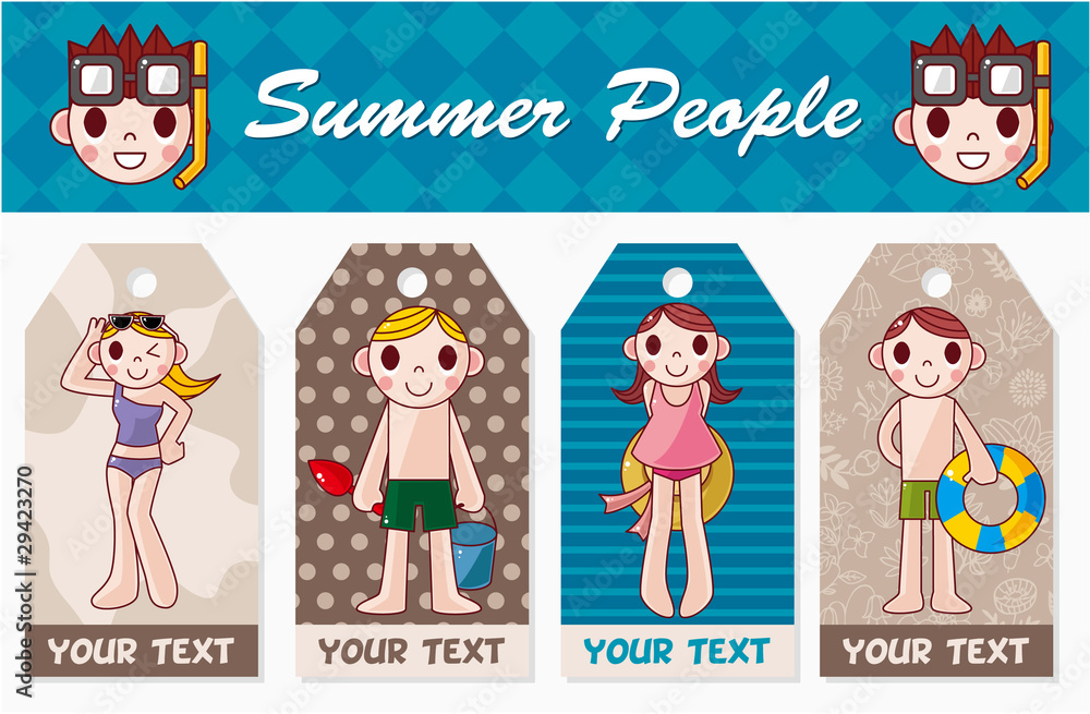 summer people card summer people card