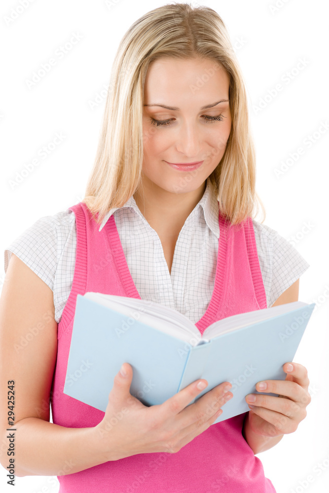 Happy student with book Happy student with book