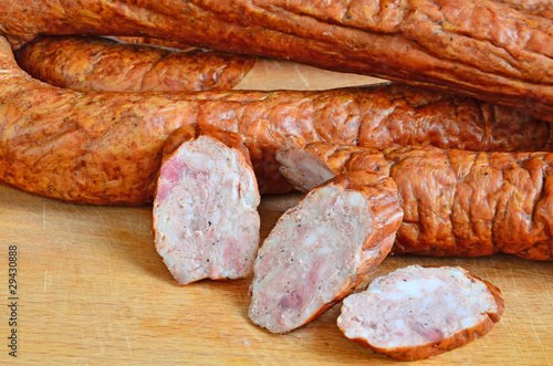 Polish traditional kielbasa