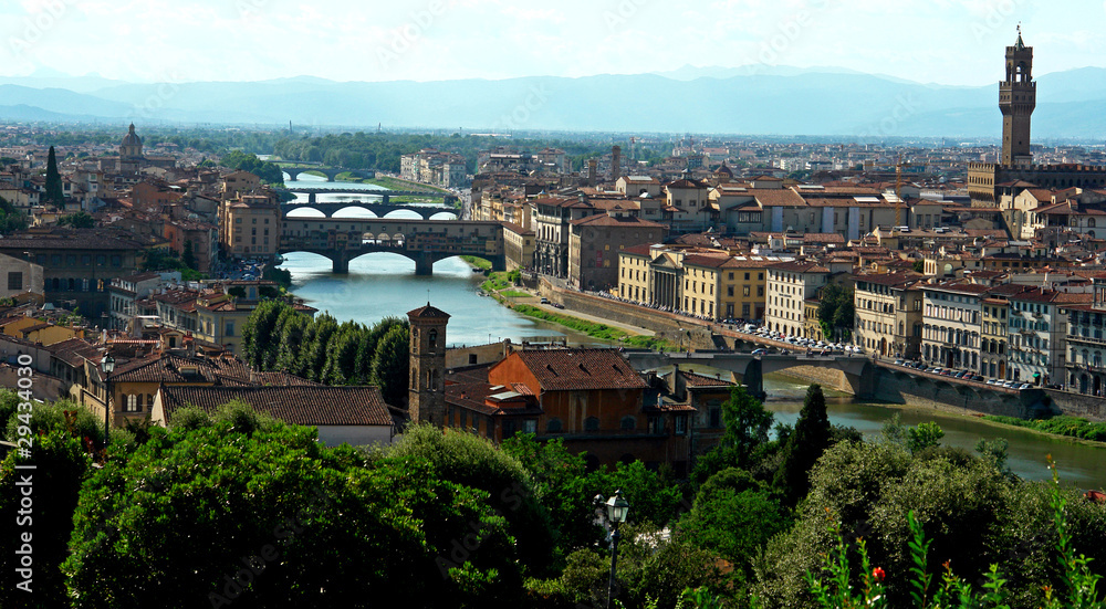 Fototapeta premium Florence et fleuve Arnof