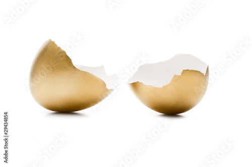 Goldene Eierschale