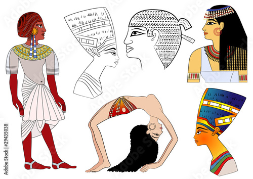 various design elements of ancient Egypt