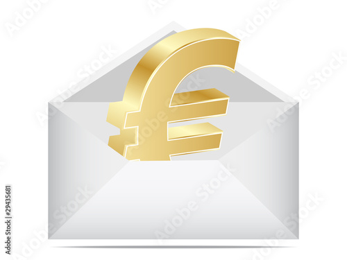 letter with euro