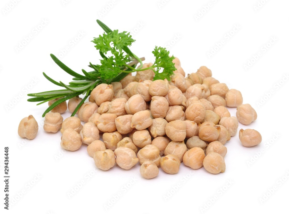 Kräuter, Kichererbsen