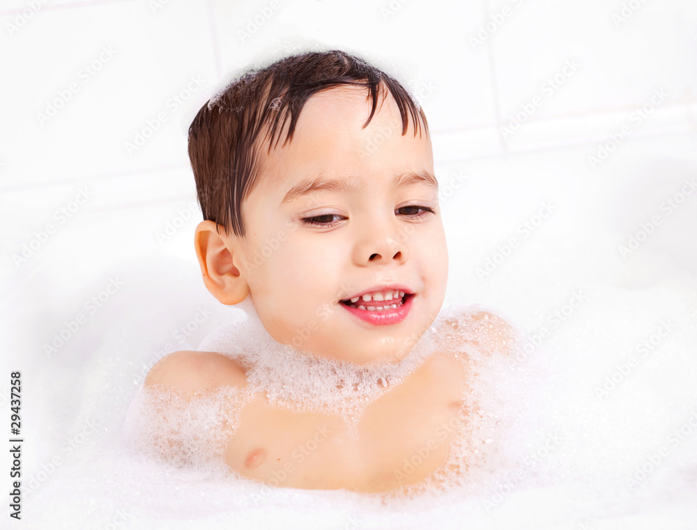 boy taking a bath boy taking a bath