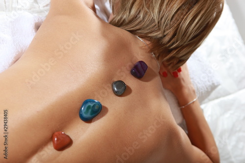 spa salon massage hot mineral stone treatment