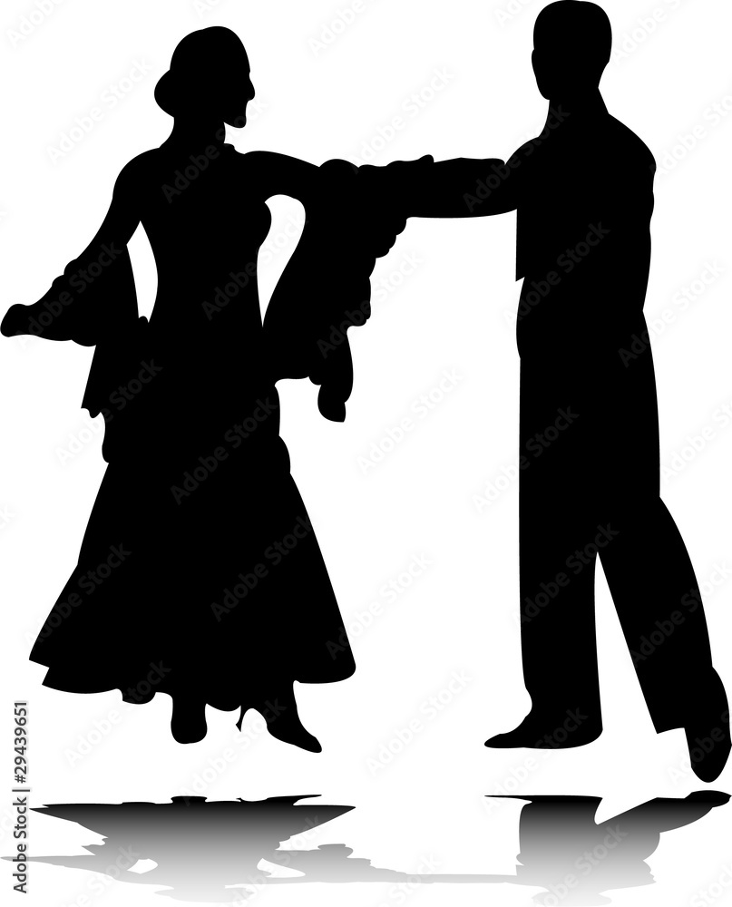 dance silhouette 4 - vector