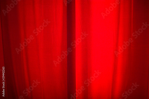 rideaux rouge photo