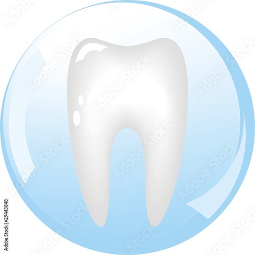 tooth is protected by a glass sphere of dentistry