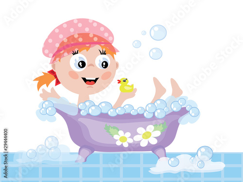 Girl in th bath CMYK