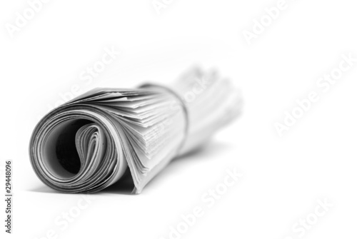 Newspaper Rolled Up