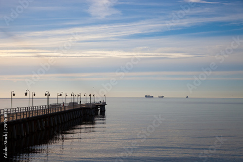 Pier in the morning. Orlowo, Poland. #29450874