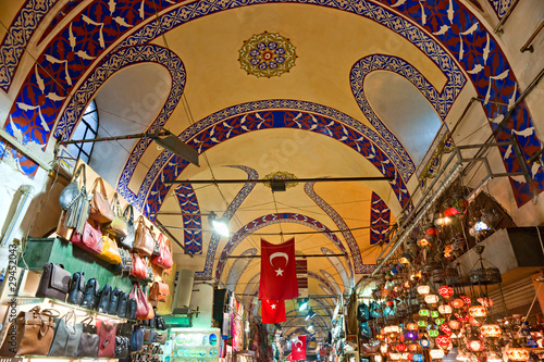 Obraz na płótnie Grand bazaar shops in Istanbul. w salonie