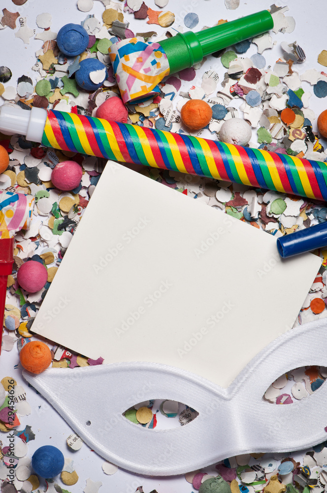 Fototapeta premium Festa carnevale ,nuovo anno,capodanno