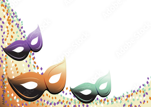 sfondo maschere di carnevale