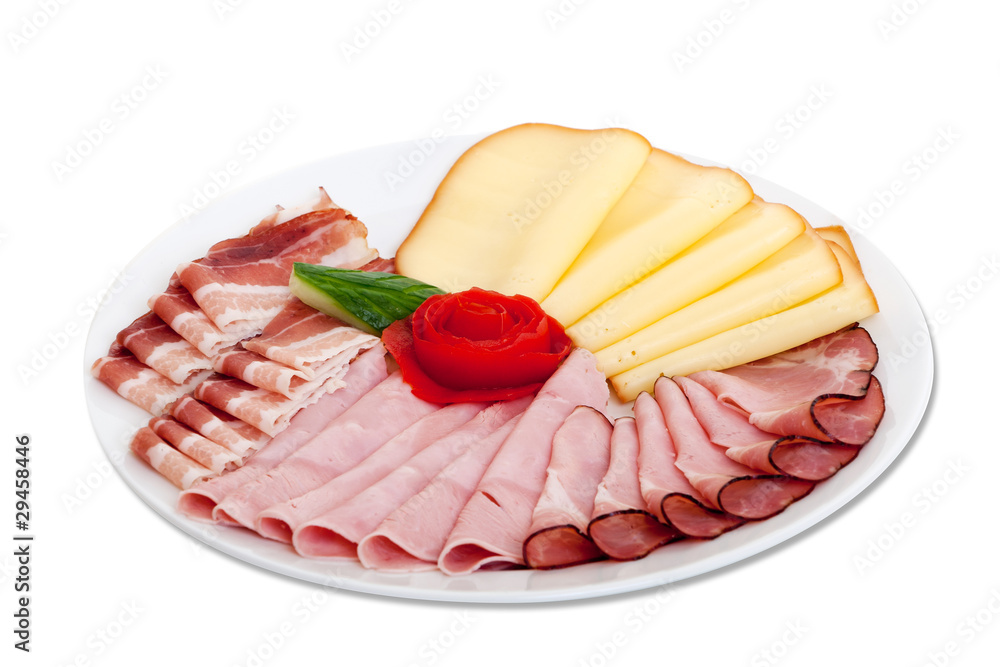 Wurst- und Käseplatte Wurst- und Käseplatte