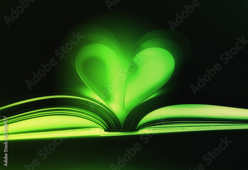 the book of love abstract heart
