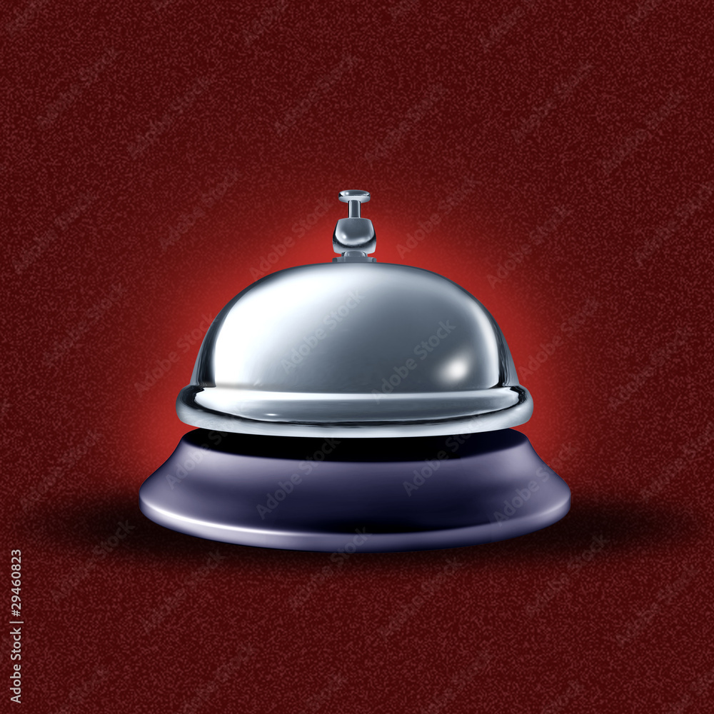 service bell on red background help customer assistance service bell on red background help customer assistance